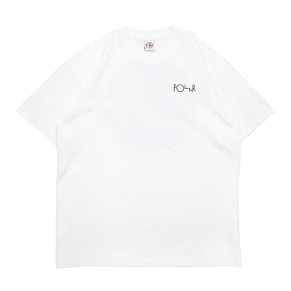POLAR SKATE CO FILL LOGO MARTAS ROSES S/S TEE - WHITE