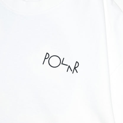 POLAR SKATE CO FILL LOGO MARTAS ROSES S/S TEE - WHITE