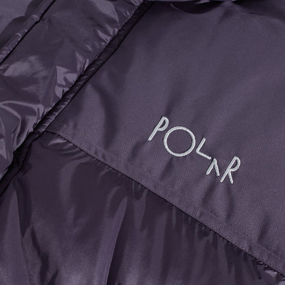 POLAR SKATE CO BASIC PUFFER VEST - DARK VIOLET