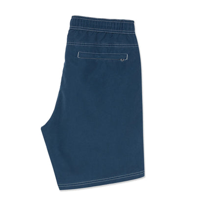 水陸両用可能なPolar Skate Co(ポーラー)のスイムショーツ「ZIGGY SWIM SHORTS」のVINTAGE INDIGOカラーの側面からの商品写真