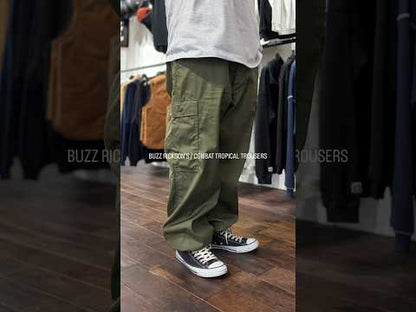 BUZZ RICKSON'S / COMBAT TROPICAL TROUSERS / SHORT LENGTH（BR42500）- OLIVE DRAB