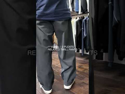 clumsy. PICTURES / 2 PLEATS RELAXED TWILL PANTS - BEIGE