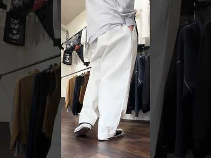 clumsy. PICTURES / 2 PLEATS RELAXED TWILL PANTS - BEIGE