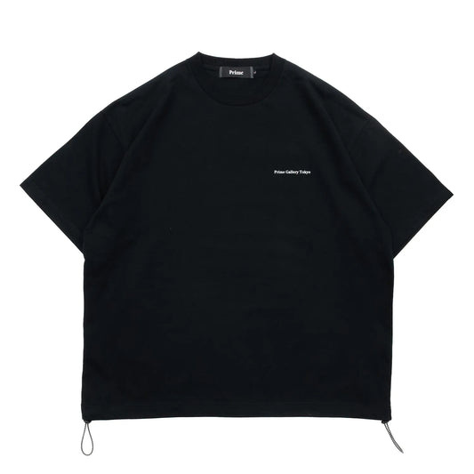 PRIME GALLERY LOGO S/S DRAWCORD TEE - BLACK