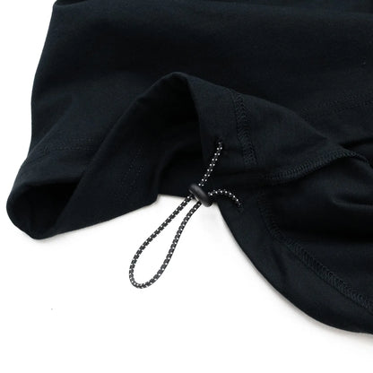 PRIME GALLERY LOGO S/S DRAWCORD TEE - BLACK