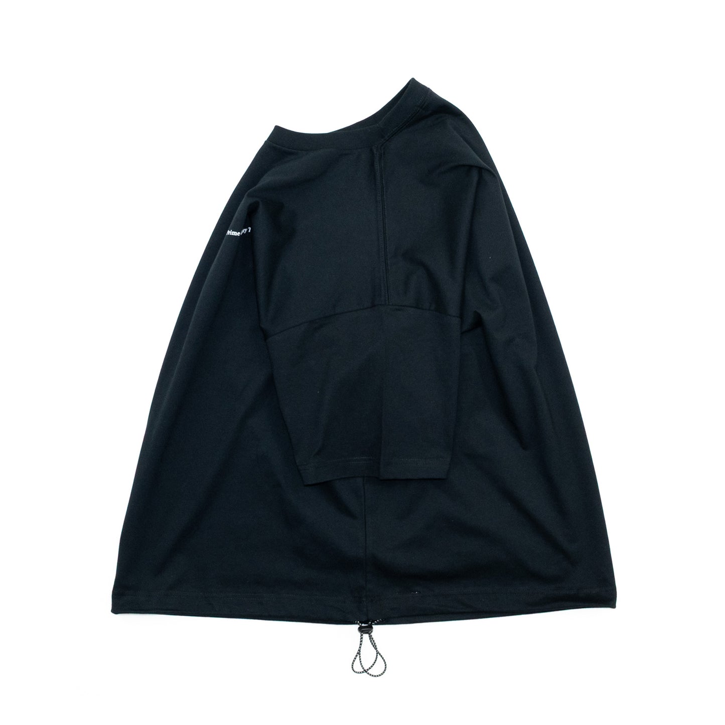 PRIME GALLERY LOGO S/S DRAWCORD TEE - BLACK