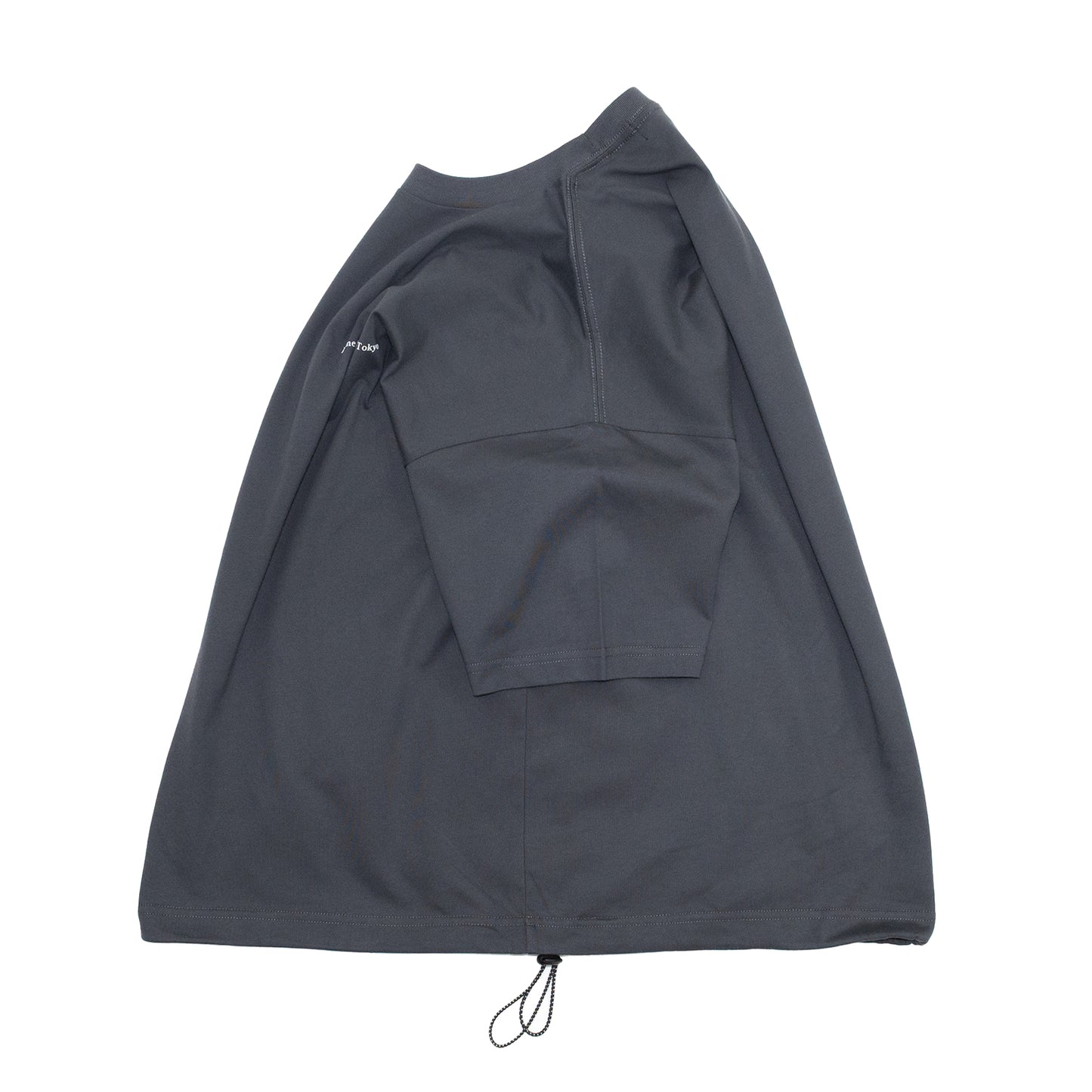 PRIME GALLERY LOGO S/S DRAWCORD TEE - SUMI BLACK