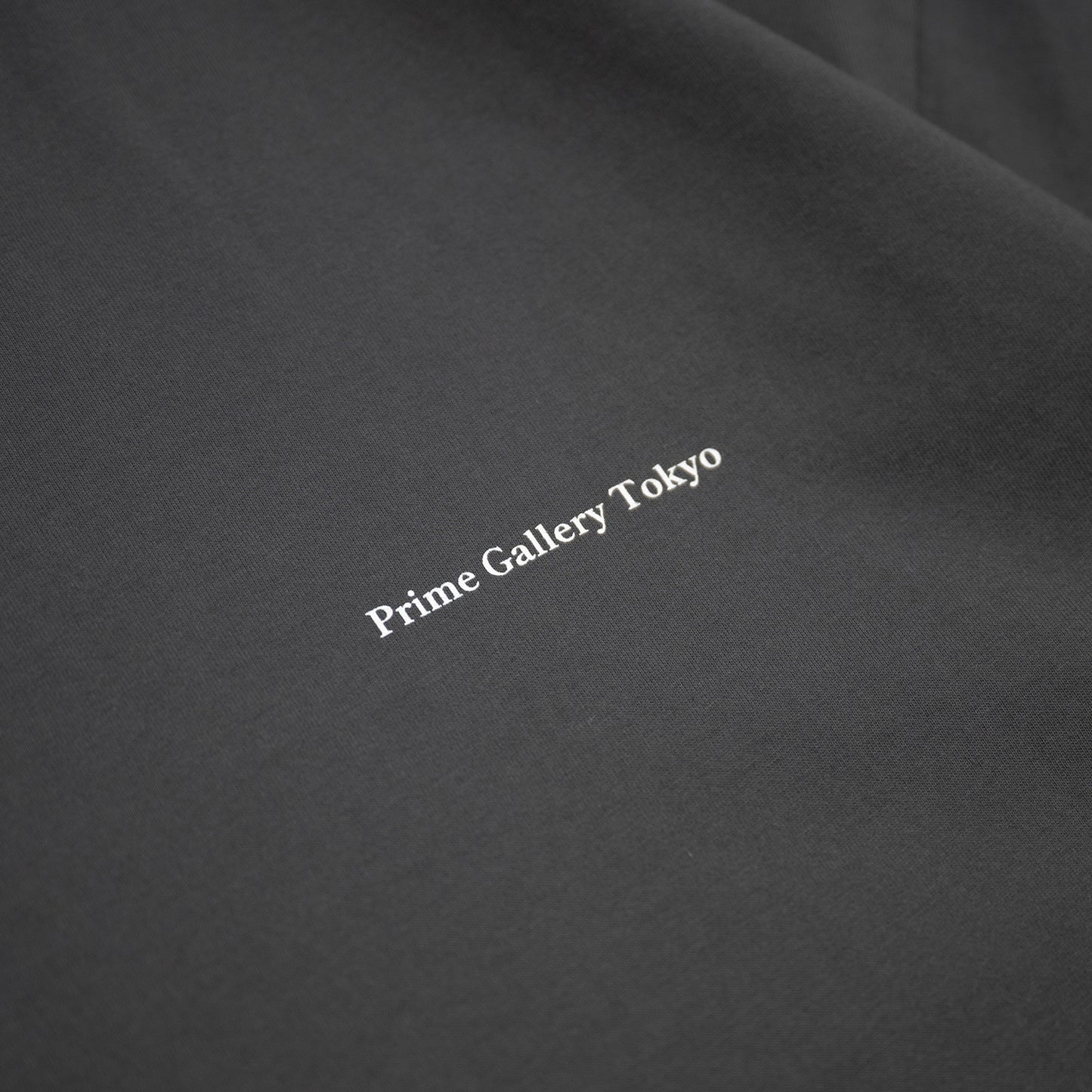 PRIME GALLERY LOGO S/S DRAWCORD TEE - SUMI BLACK