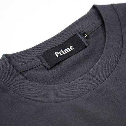 PRIME GALLERY LOGO S/S DRAWCORD TEE - SUMI BLACK
