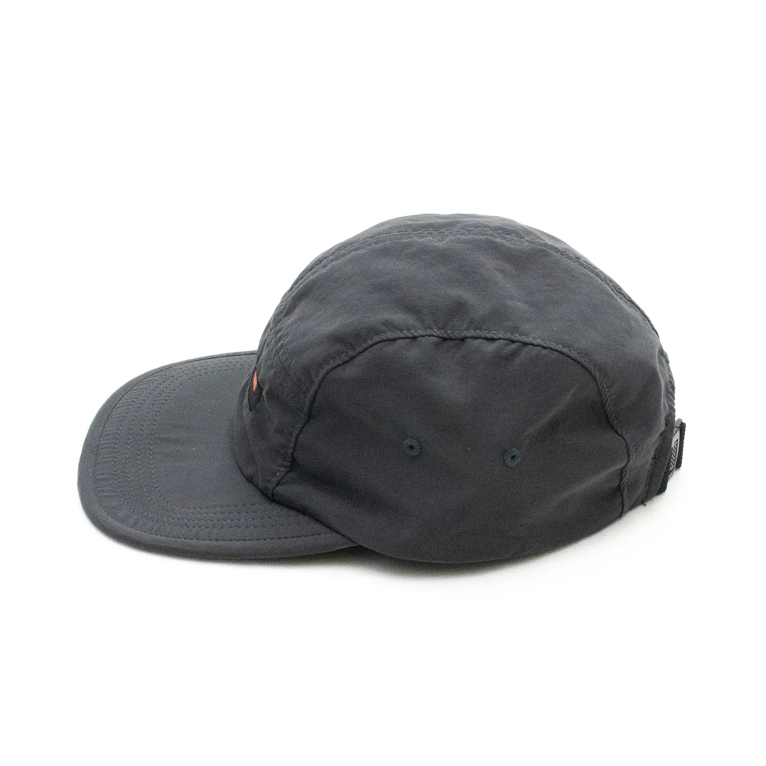 PrimeのDARK GREYカラーのナイロン製のジェットキャップ「BOX LOGO NYLON JET CAP」の左側面からの商品写真