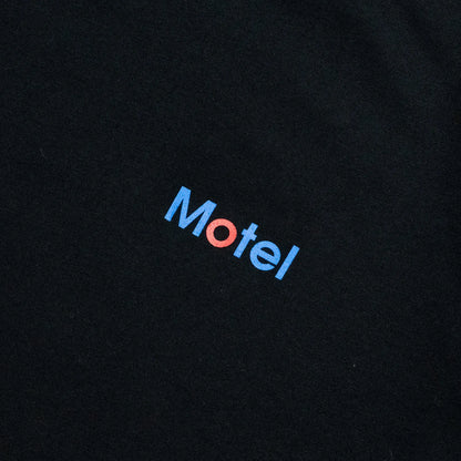 Prime / CORPORATE LOGO "MOTEL" S/S TEE - BLACK