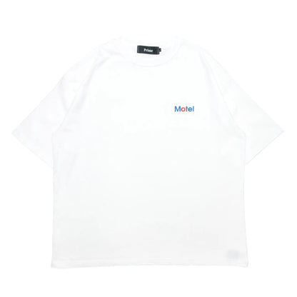 Prime / CORPORATE LOGO "MOTEL" S/S TEE - WHITE