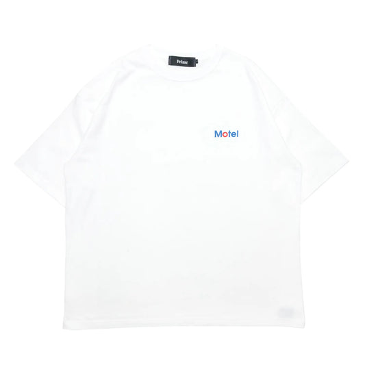 Prime / CORPORATE LOGO "MOTEL" S/S TEE - WHITE