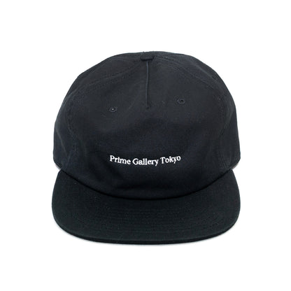 PRIME GALLERY BAR LOGO 6PANEL CAP - BLACK