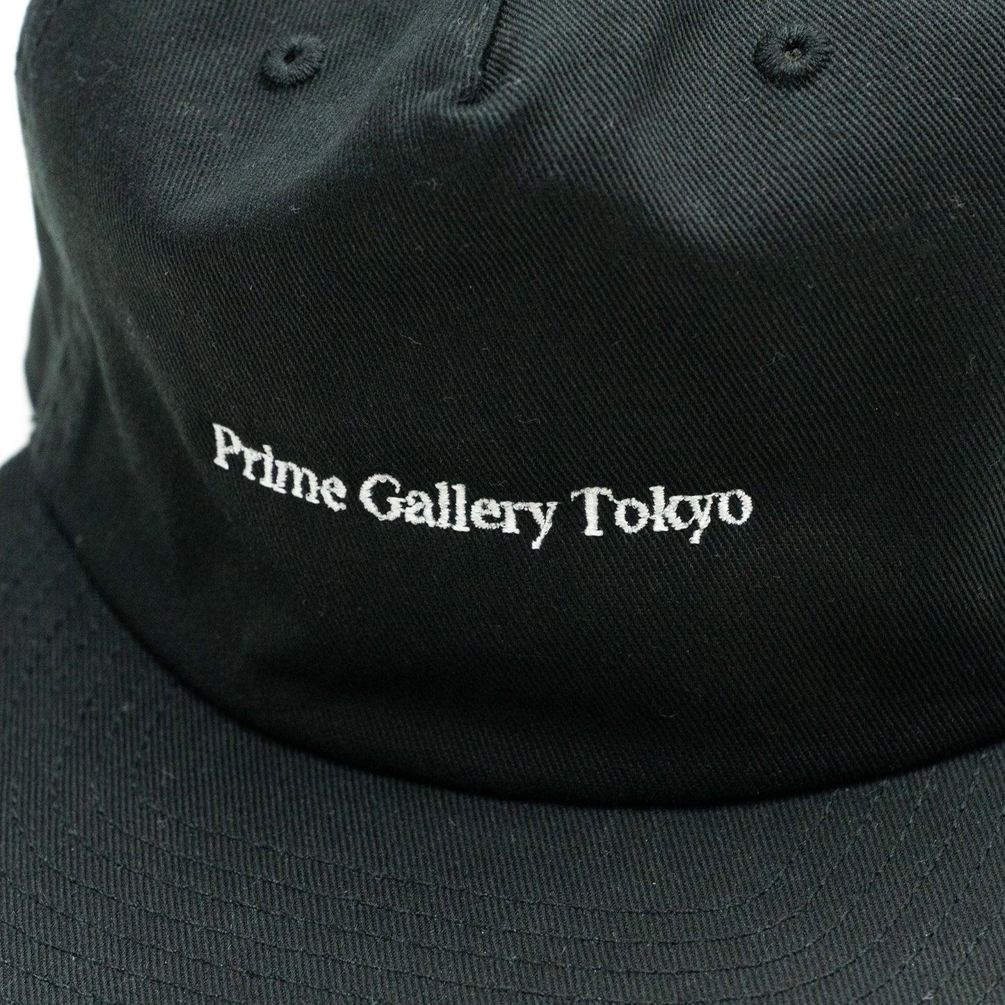 PRIME GALLERY BAR LOGO 6PANEL CAP - BLACK