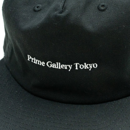 PRIME GALLERY BAR LOGO 6PANEL CAP - BLACK