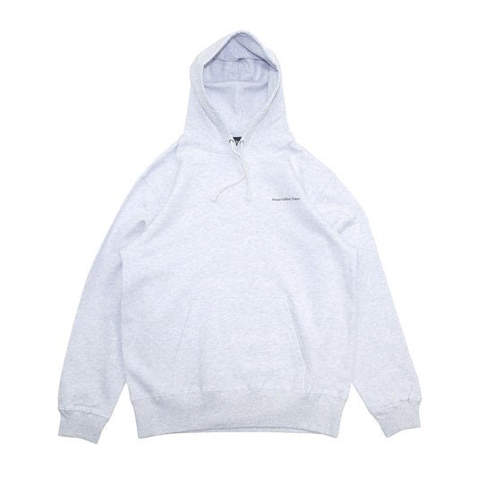 PRIME GALLERY BAR LOGO HOODY - ASH