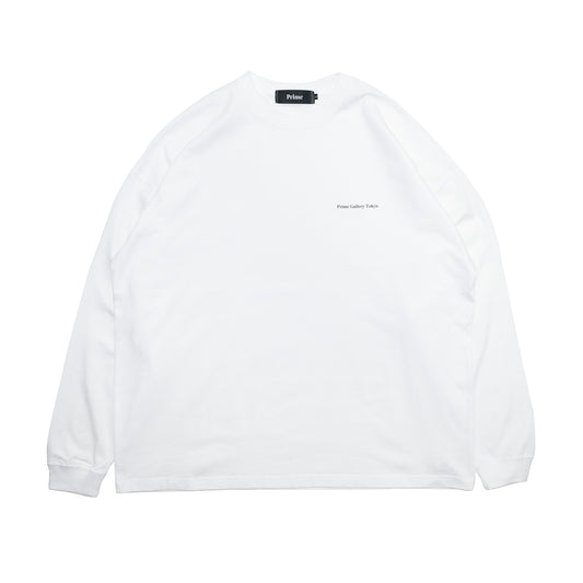 PRIME GALLERY LOGO L/S TEE - WHITE