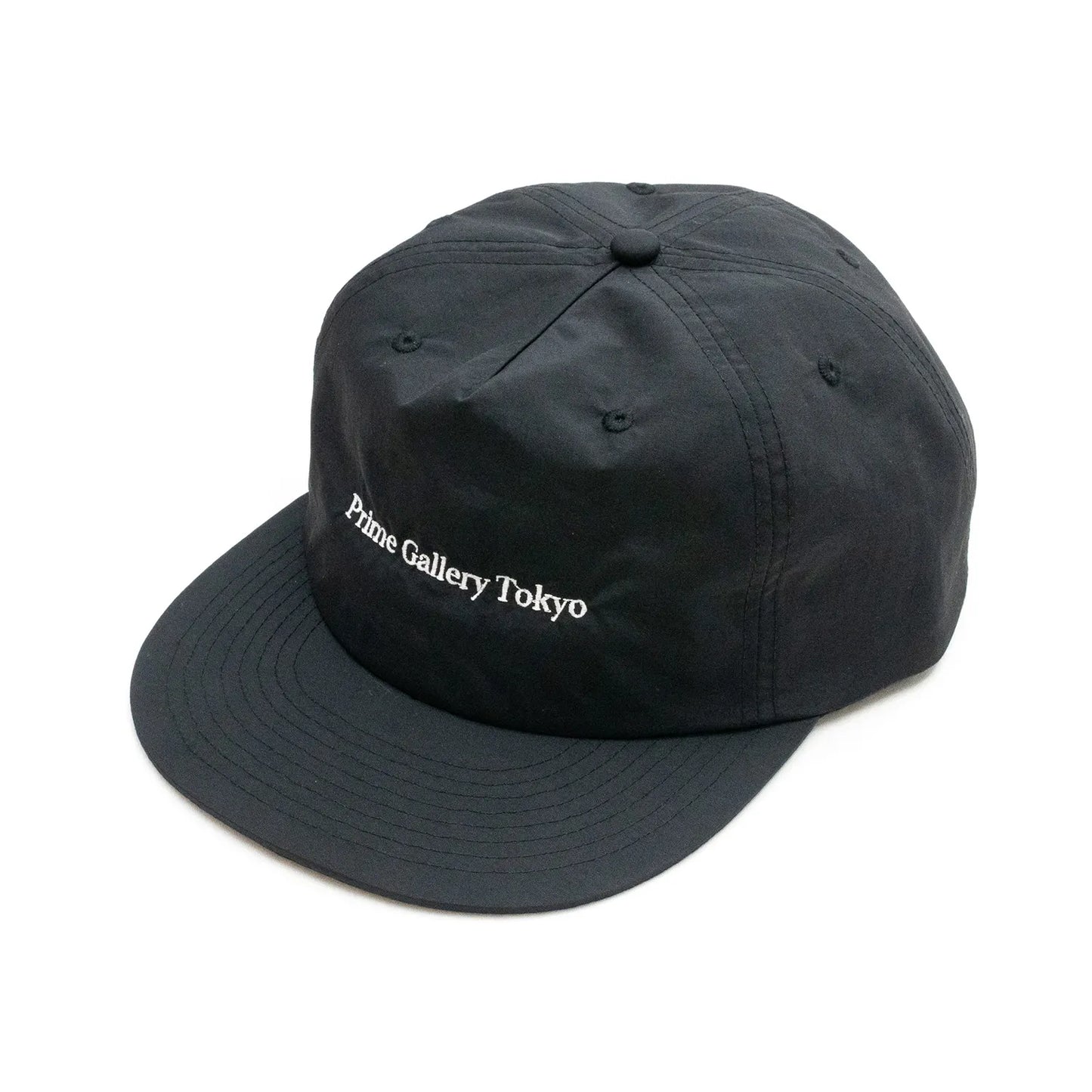 Prime / GALLERY LOGO NYLON 6-PANEL CAP - BLACK