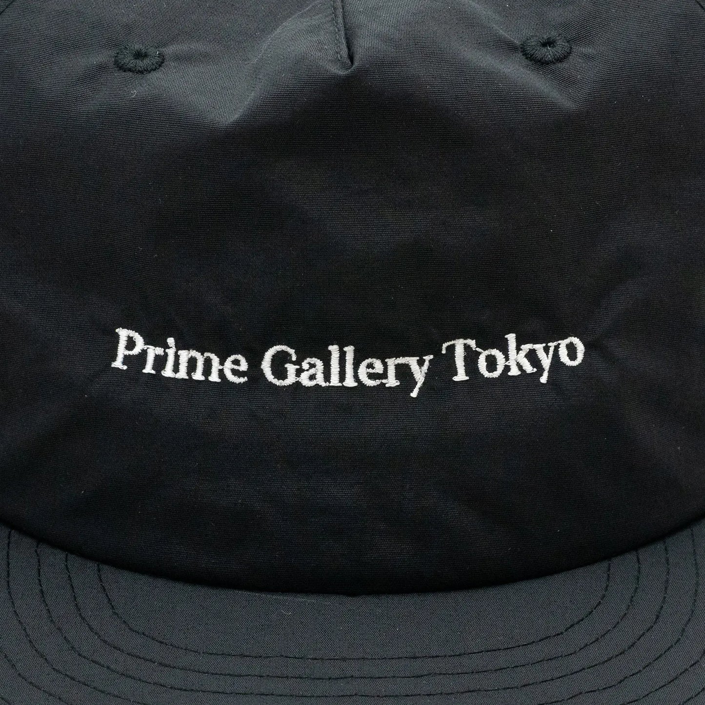 Prime / GALLERY LOGO NYLON 6-PANEL CAP - BLACK