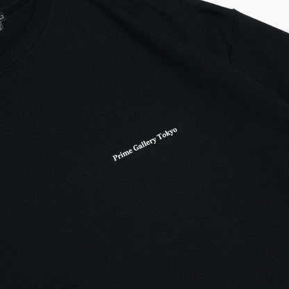 PrimeのBlackカラーのTシャツ「Gallary Logo Tee」の左胸のデザイン写真