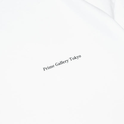 PrimeのWhiteカラーのTシャツ「Gallary Logo Tee」の左胸のデザイン写真
