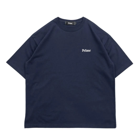 Primeの定番ロゴTシャツ「Prime OG LOGO EMB Tシャツ」のNAVYカラーの商品写真