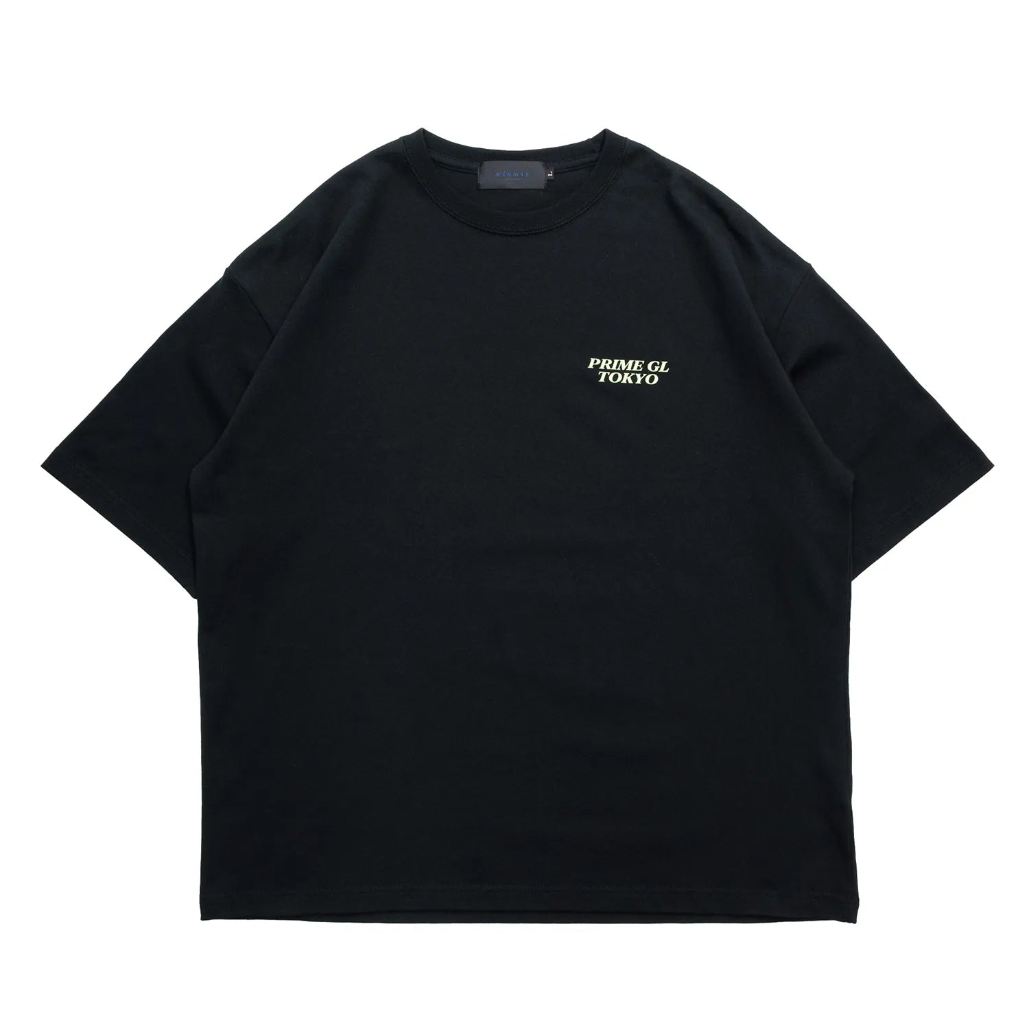 PrimeのTシャツ「SOUVENIER STAFF TEE」のBLACKカラーの正面からの商品写真
