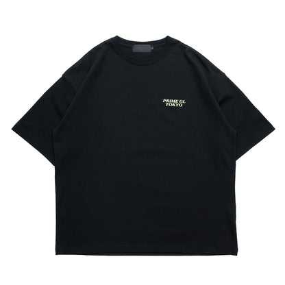 PrimeのTシャツ「SOUVENIER STAFF TEE」のBLACKカラーの正面からの商品写真