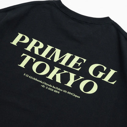 PrimeのTシャツ「SOUVENIER STAFF TEE」のBLACKカラーの背面デザイン写真