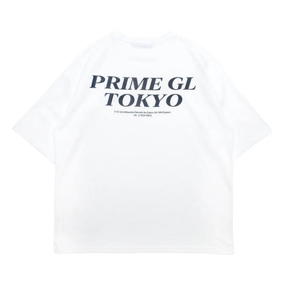 PrimeのTシャツ「SOUVENIER STAFF TEE」のWHITEカラーの背面からの商品写真