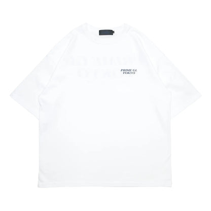 PrimeのTシャツ「SOUVENIER STAFF TEE」のWHITEカラーの正面からの商品写真