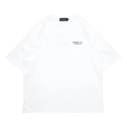 PrimeのTシャツ「SOUVENIER STAFF TEE」のWHITEカラーの正面からの商品写真