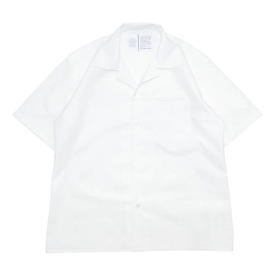 Primeがセレクトするビンテージウェア「PRIME VINTAGE」の「US MILITARY STAFF S/S SHIRTS」のWHITEカラーの正面からの商品写真