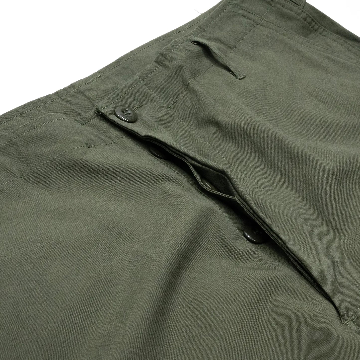 Primeのジャングルファティーグパンツ「VIETNAM JUNGLE FATIGUE PANTS MK-II」の正面ウエスト部分の写真