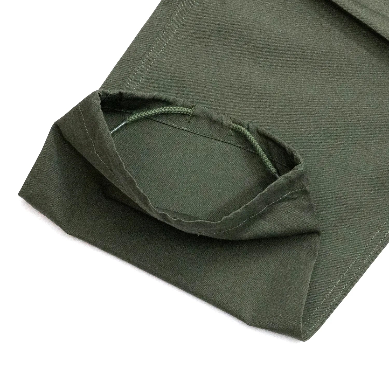 Primeのジャングルファティーグパンツ「VIETNAM JUNGLE FATIGUE PANTS MK-II」の裾のドローコード写真 