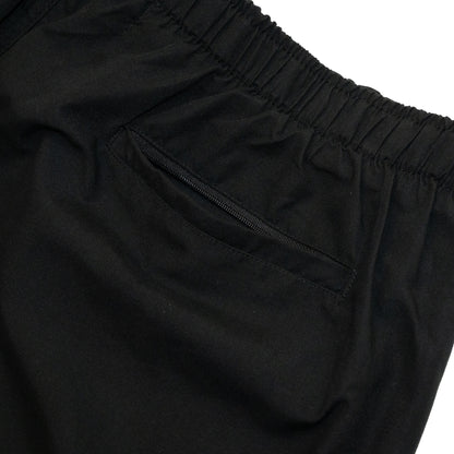 CLUMSY PICTURES CCC EMB MICROFIBER NYLON SHORTS - BLACK