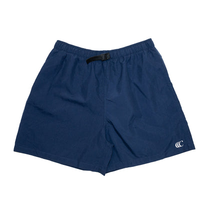 CLUMSY PICTURES CCC EMB MICROFIBER NYLON SHORTS - NAVY