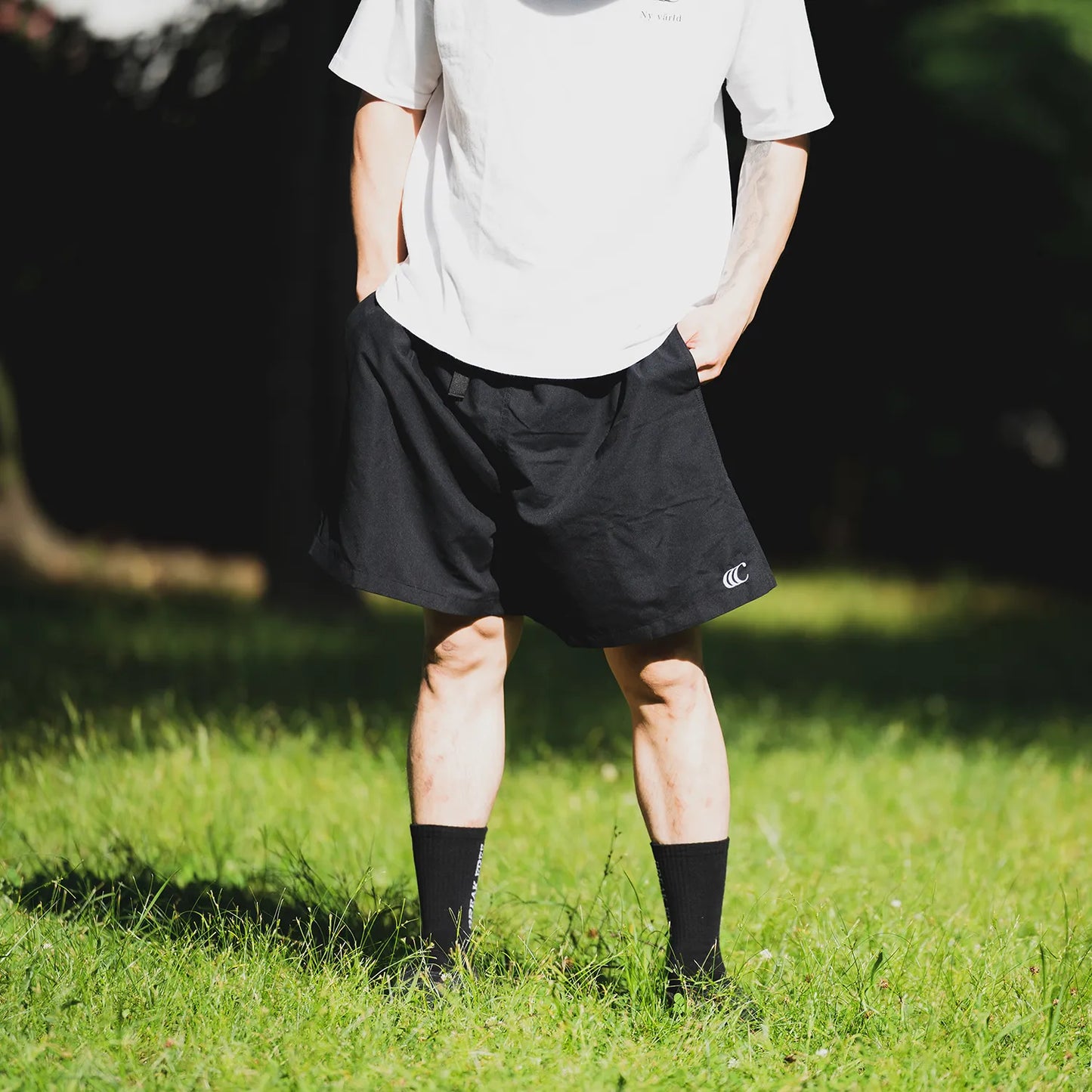 clumsy. PICTURES / CCC EMB MICROFIBER NYLON SHORTS