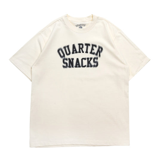 QUARTER SNACKS / MOTION ARCH S/S TEE - CREAM