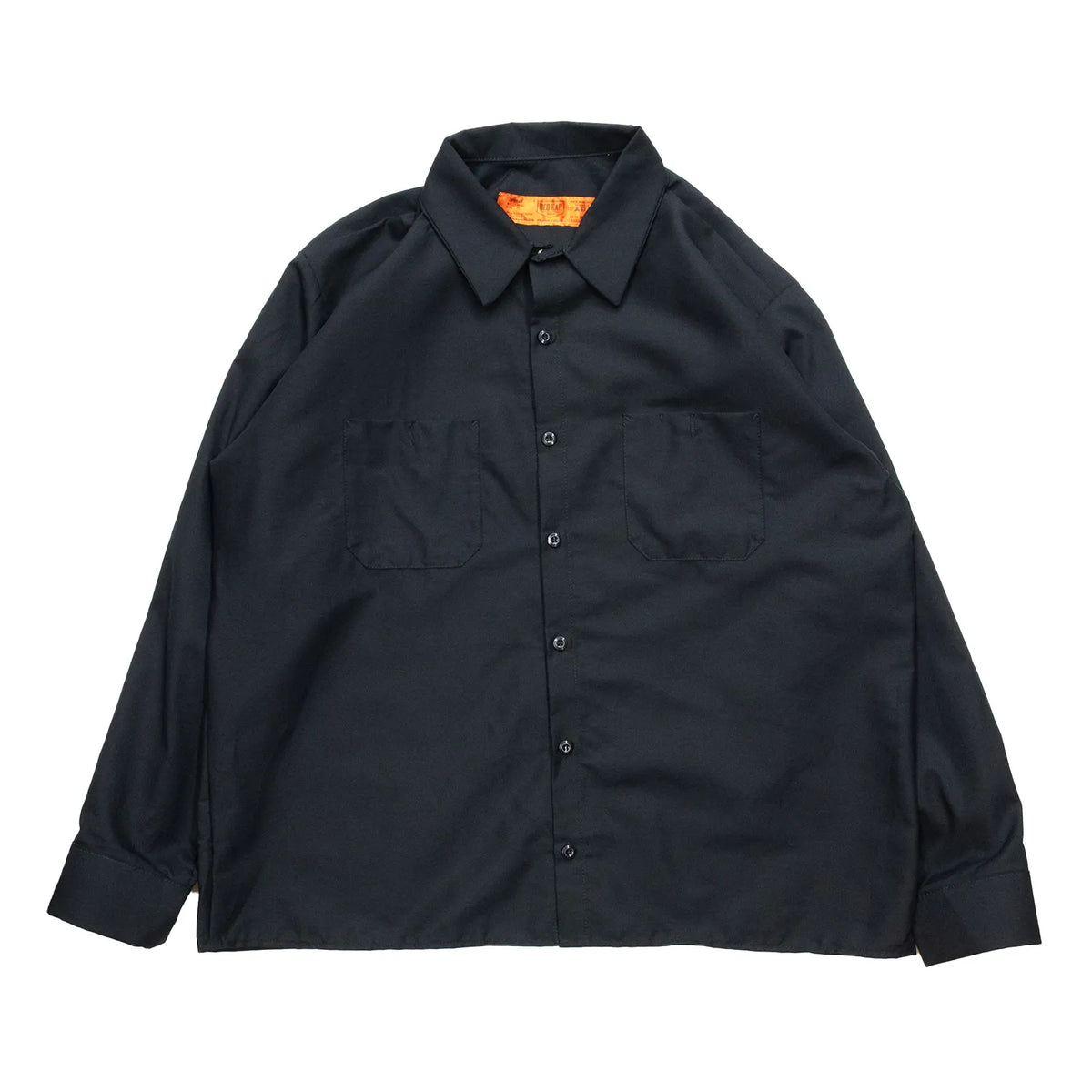 （Prime EXCLUSIVE）RED KAP / SHORT LENGTH SOLID WORK SHIRTS - BLACK