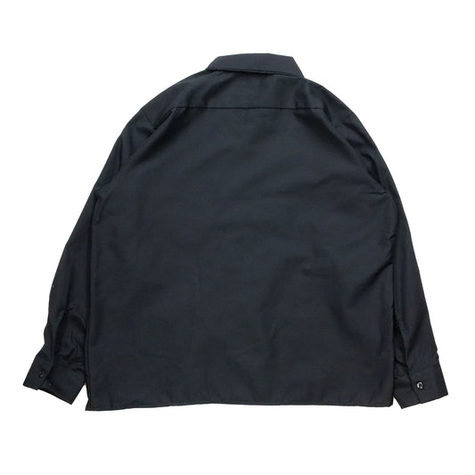 （Prime EXCLUSIVE）RED KAP / SHORT LENGTH SOLID WORK SHIRTS - BLACK