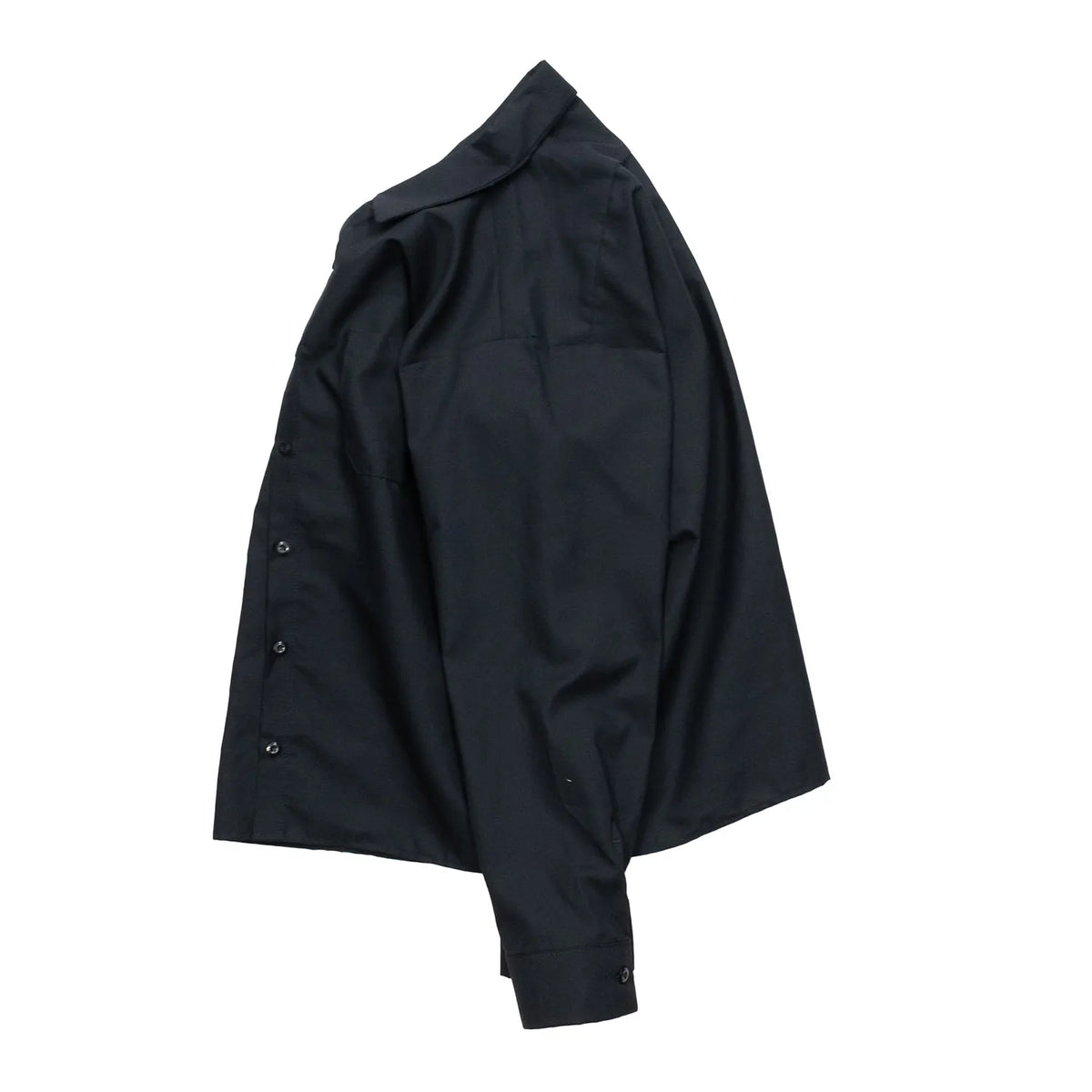 （Prime EXCLUSIVE）RED KAP / SHORT LENGTH SOLID WORK SHIRTS - BLACK