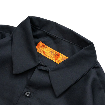 （Prime EXCLUSIVE）RED KAP / SHORT LENGTH SOLID WORK SHIRTS - BLACK