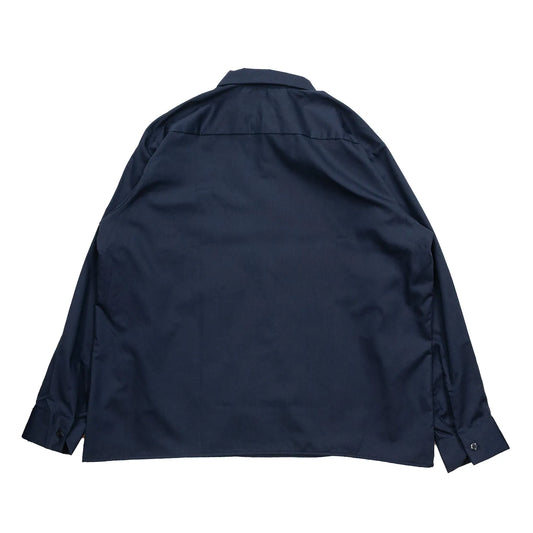 （Prime EXCLUSIVE）RED KAP / SHORT LENGTH SOLID WORK SHIRTS - NAVY
