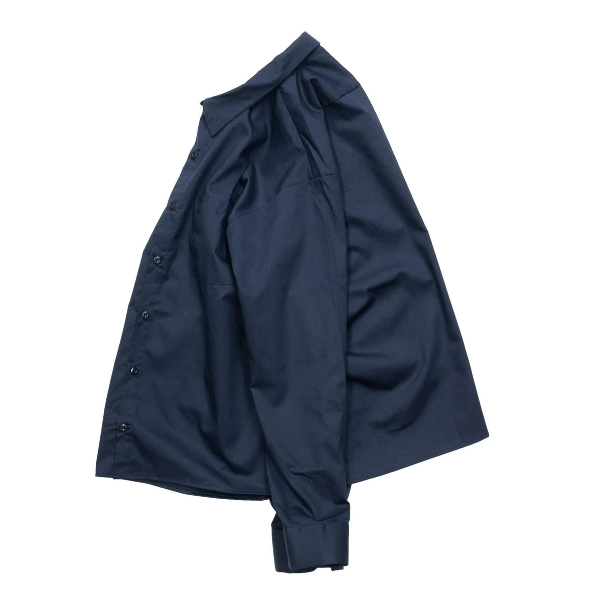 （Prime EXCLUSIVE）RED KAP / SHORT LENGTH SOLID WORK SHIRTS - NAVY