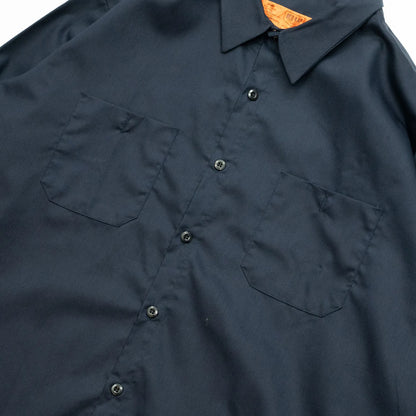 （Prime EXCLUSIVE）RED KAP / SHORT LENGTH SOLID WORK SHIRTS - NAVY