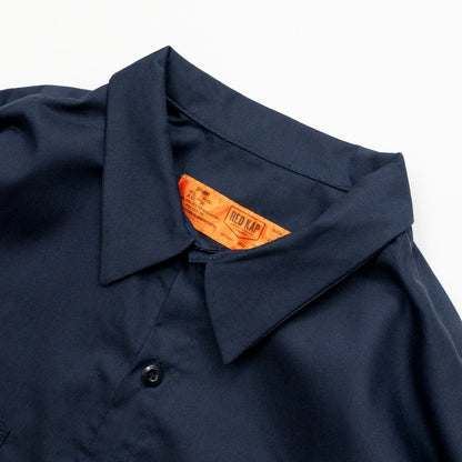 （Prime EXCLUSIVE）RED KAP / SHORT LENGTH SOLID WORK SHIRTS - NAVY