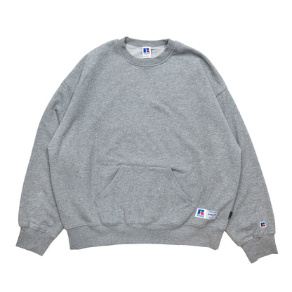 RUSSELL × BerBerJin Nu Blend™ / DOUBLE FACE CN SWEAT - HT CHARCOAL