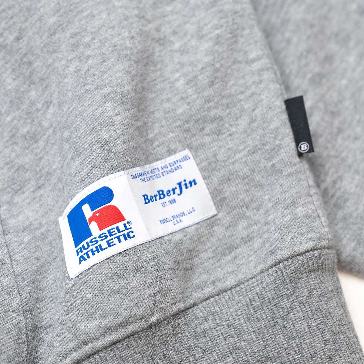 RUSSELL × BerBerJin Nu Blend™ / DOUBLE FACE CN SWEAT - HT CHARCOAL